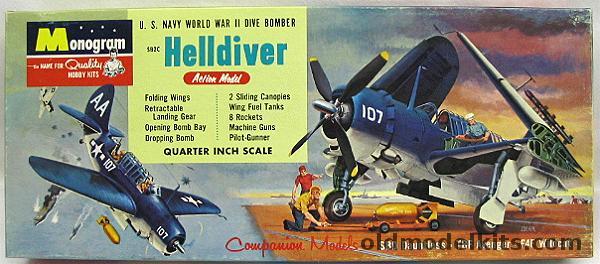 Monogram 1/48 SB2C Helldiver - Four Star Issue, PA69-149 plastic model kit